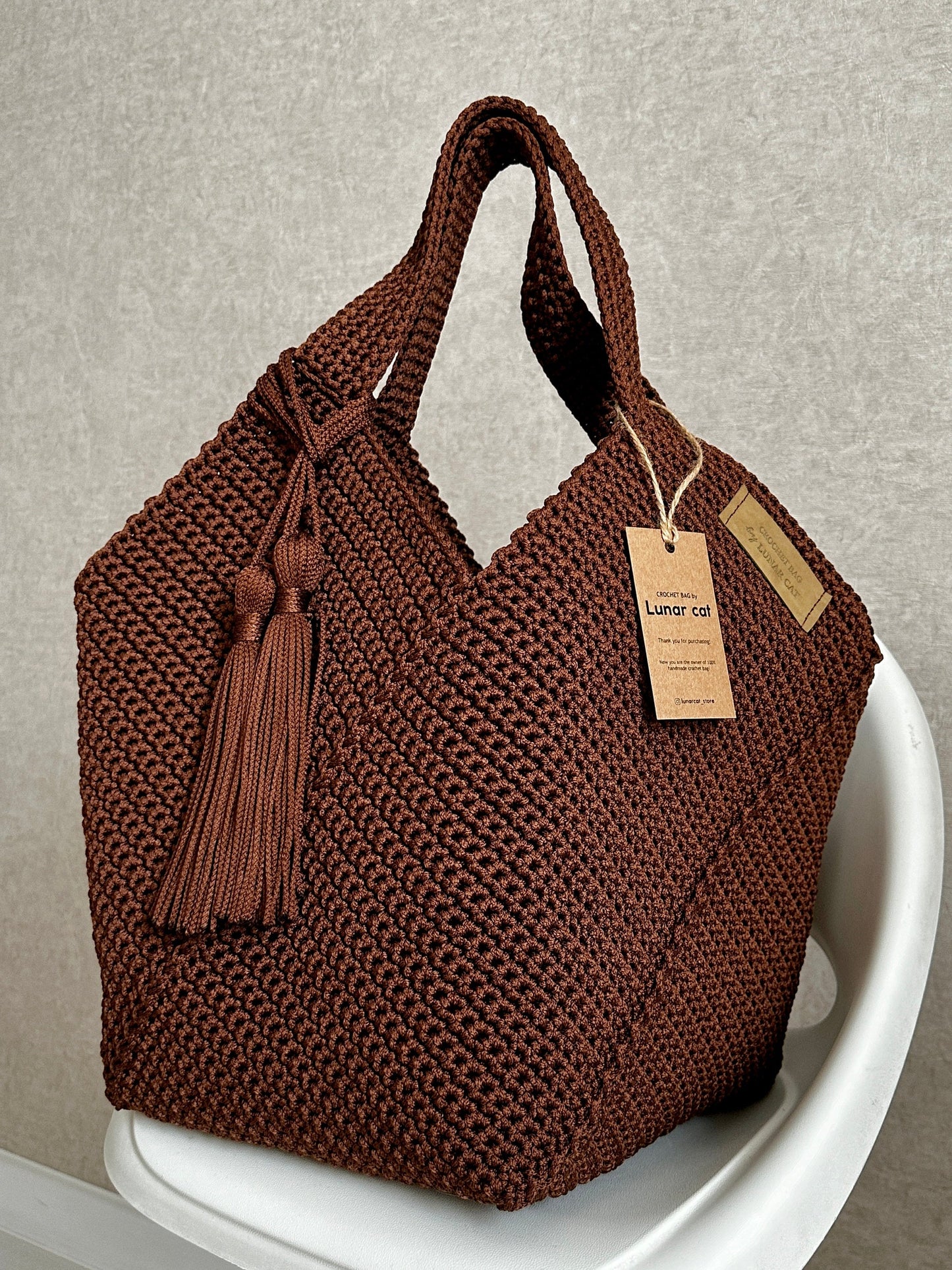 Crochet Tote Bag Pattern Reusable Grocery Bag, Tote Bag Crochet Pattern PDF Aesthetic Bag, Large Crochet Beach Bag
