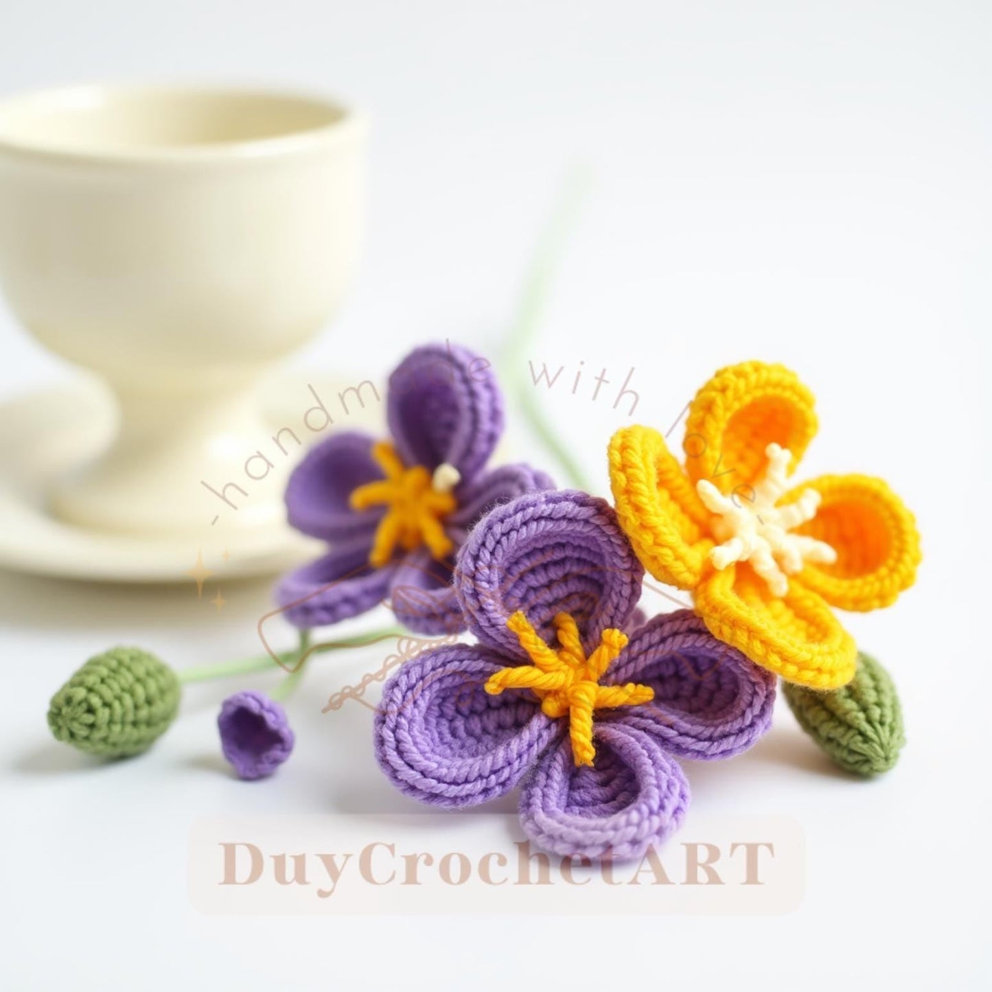 50 In 1 Flower Crochet Pattern Bundle, Crochet Flower Bouquet Patterns, Wedding Flowers, Blossom Thirteen, Tulip Pattern, Sunflower Pattern