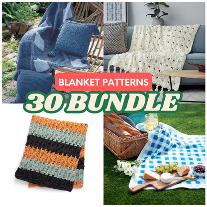 30 Stunning Bernat Bricks Crochet Blanket Patterns