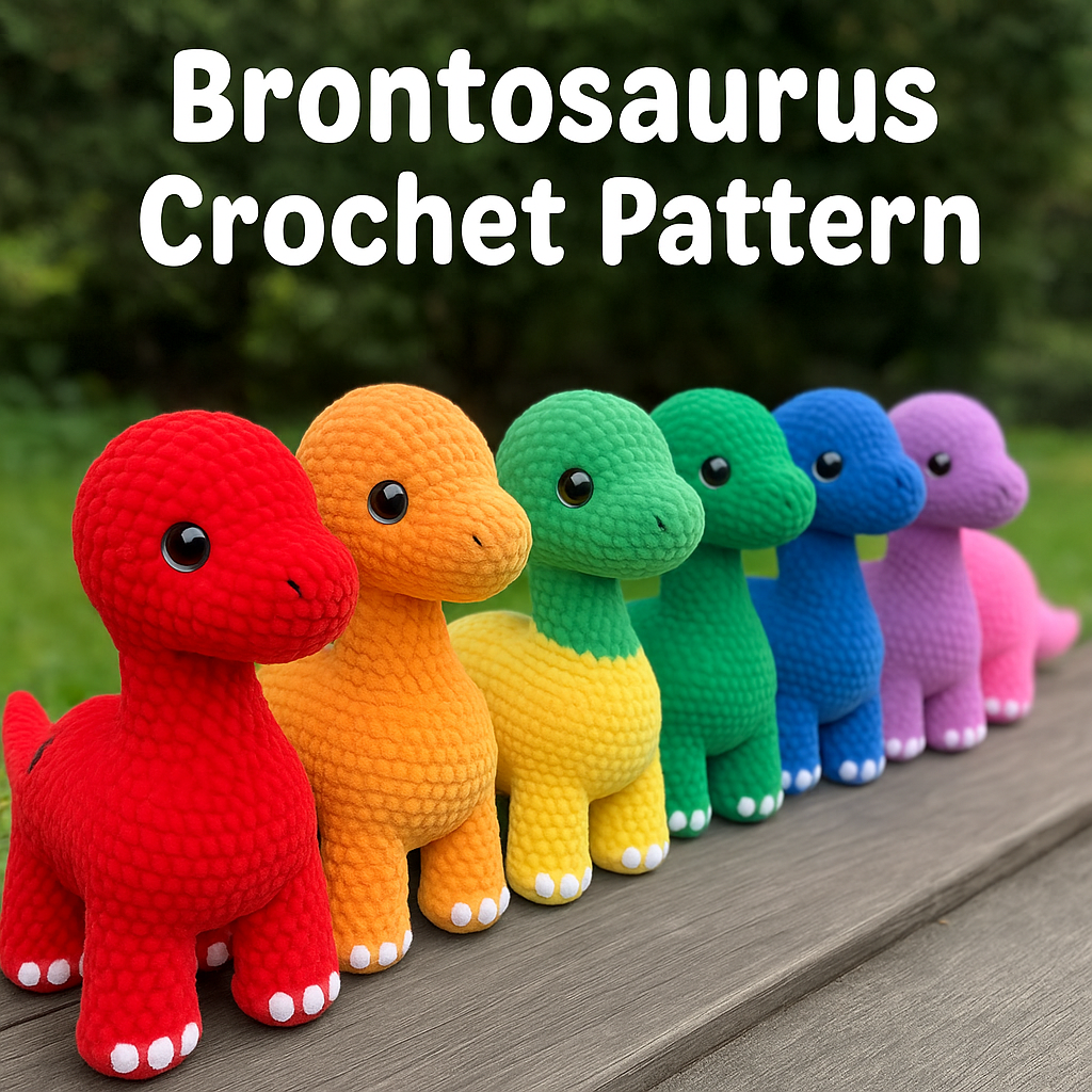 Easy Brontosaurus Amigurumi Pattern