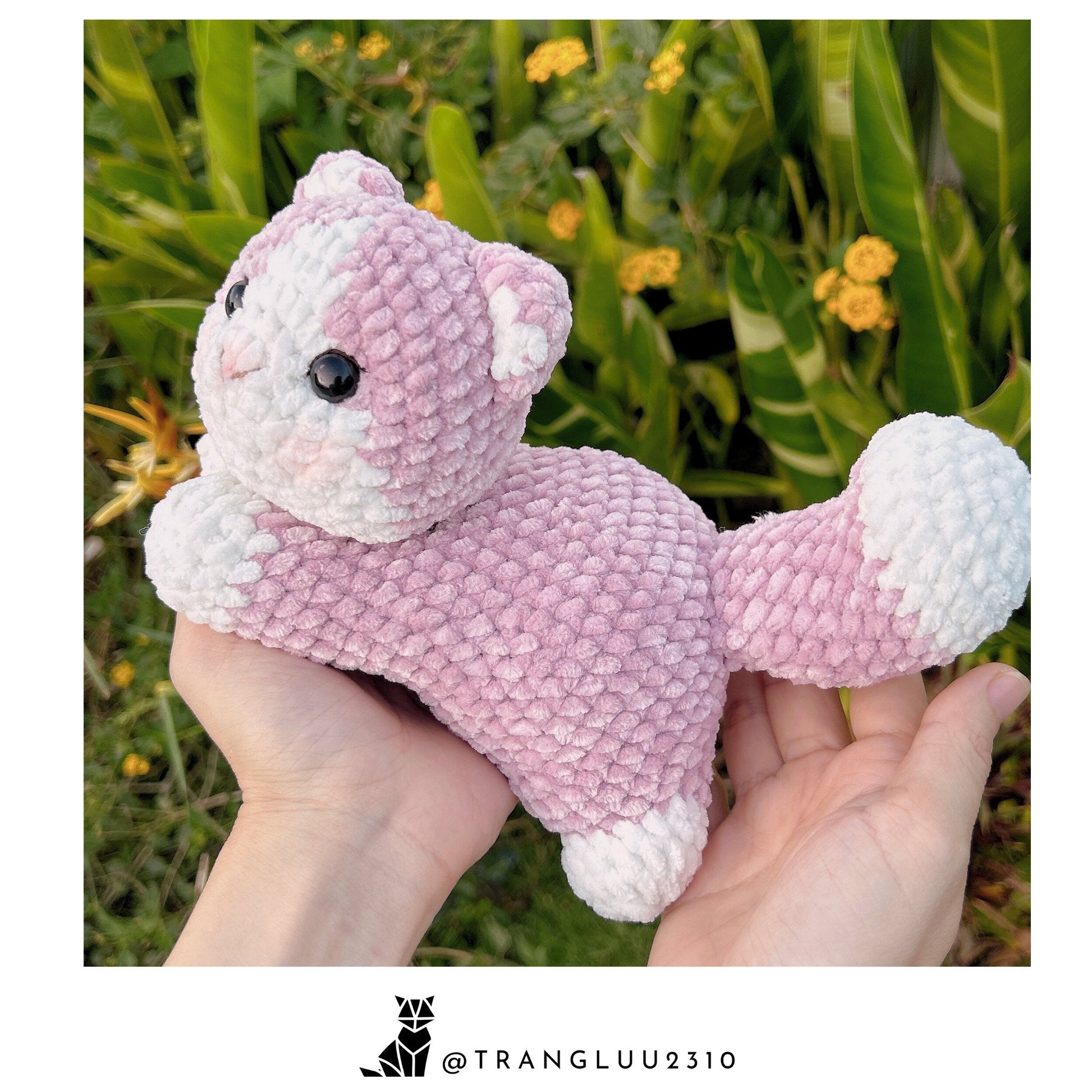 Crochet cat and bunny PATTERN bundle 3 in 1: Sweetie Fluffy | calico cat bunny | English PDF pattern