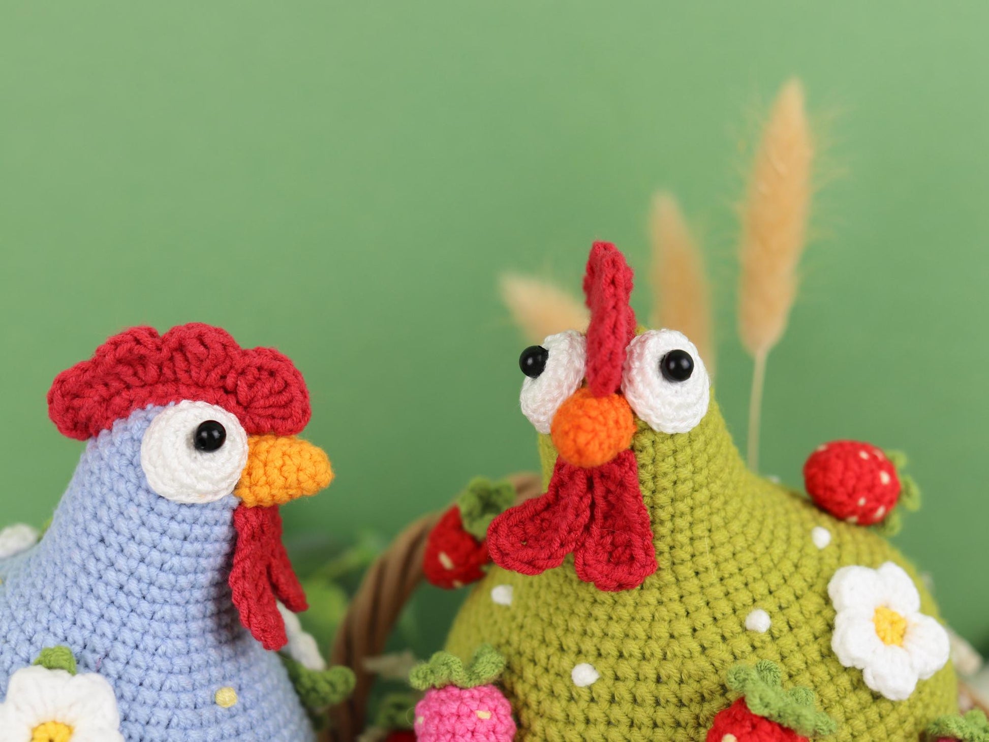 Crochet Chicken Amigurumi Pattern - Adorable DIY Crochet Hens, Easter Chick Toy, Cute Farm Animal PDF Tutorial, Spring Decor, Easy Crochet